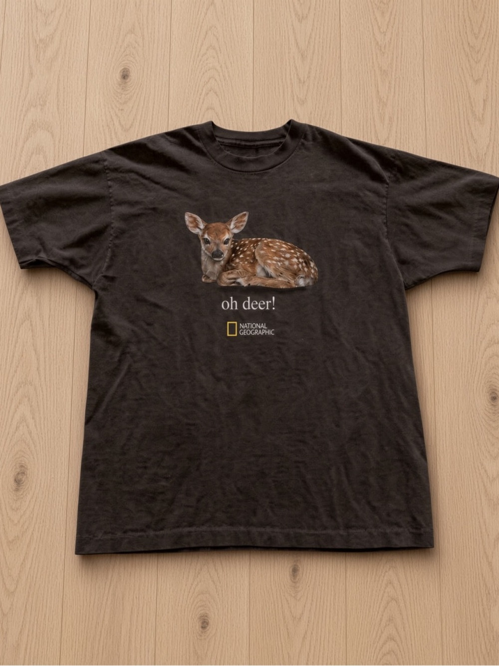 "Oh Deer" Brown Graphic Tee